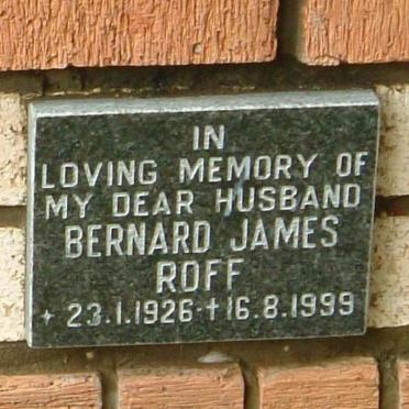 ROFF Bernard James 1926-1999