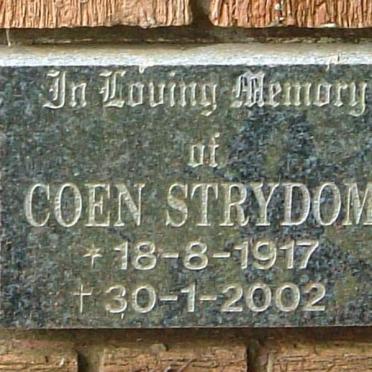 STRYDOM Coen 1917-2002