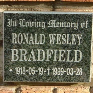 BRADFIELD Ronald Wesley 1918-1999