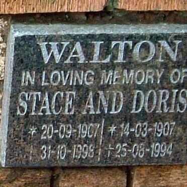 WALTON Stace 1907-1998 :: WALTON Doris 1907-1994