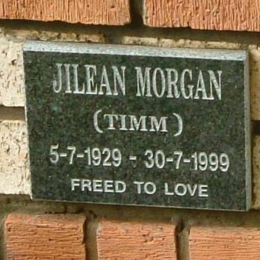 MORGAN Jilean nee TIMM 1929-1999