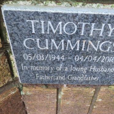 CUMMINGS Timothy 1944-2016