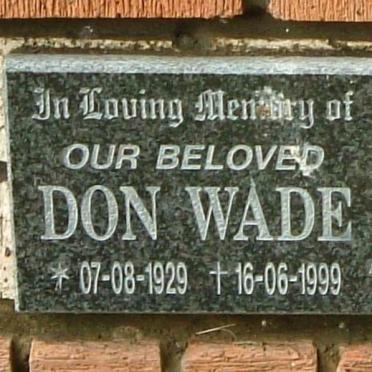 WADE Don 1929-1999