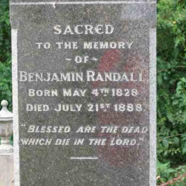 RANDALL Benjamin 1828-1888