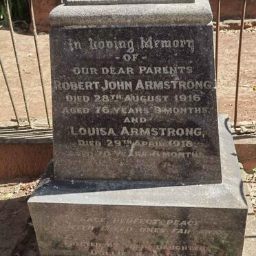 ARMSTRONG Robert John -1916 & Louisa -1918