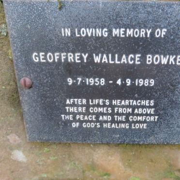 BOWKER Geoffrey Wallace 1958-1989