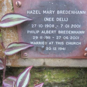 BREDENHANN Philip Albert 1911-2001 &amp; Hazel Mary DELL 1908-2001