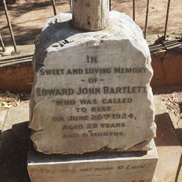 BARTLETT Edward John -1924