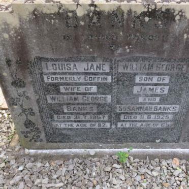 BANKS William George -1925 &amp; Louisa Jane formerly COFFIN -1957