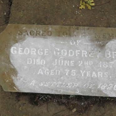 BROWN George Godfrey -1872