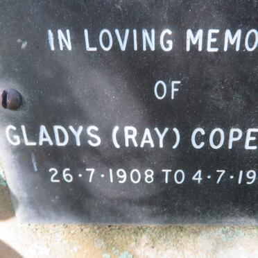 COPELAND Gladys 1908-1987