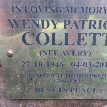 COLLETT Wendy Patricia nee AVERY 1946-2011