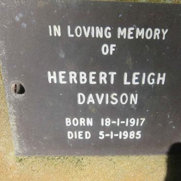 DAVISON Herbert Leigh 1917-1985