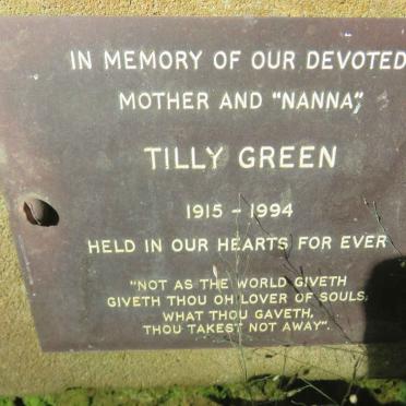 GREEN Tilly 1915-1994