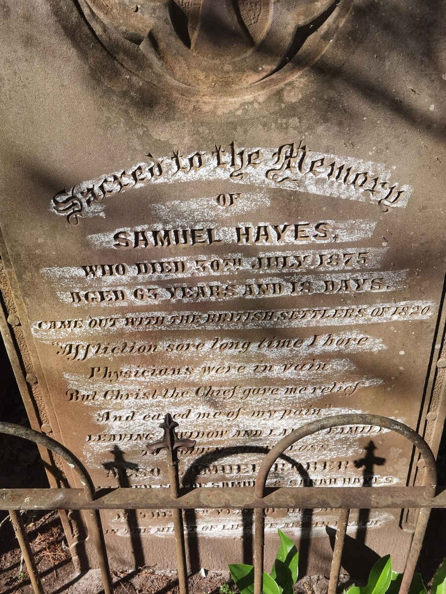 HAYES Samuel -1875 :: HAYES Samuel Robert _1