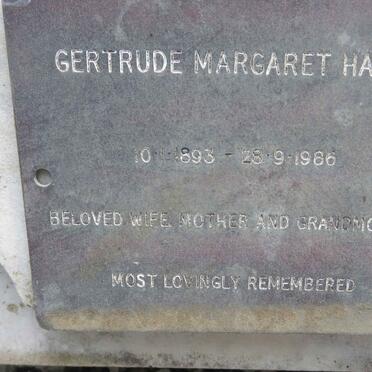 HALSE Gertrude Margaret 1893-1986