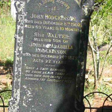 HODGKINSON John -1902 :: HODGKINSON Walter -1879