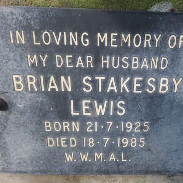 LEWIS Brian Stakesby 1925-1985