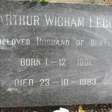 LEGG Arthur Wigham 1891-1983