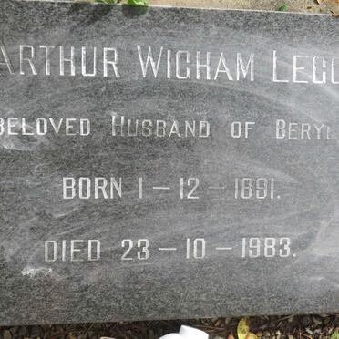 LEGG Arthur Wigham 1891-1983