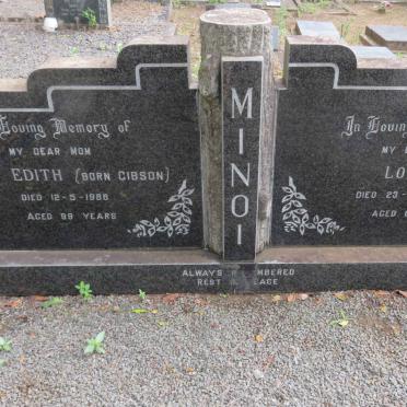 MINOI Louis -1958 &amp; Edith GIBSON -1986