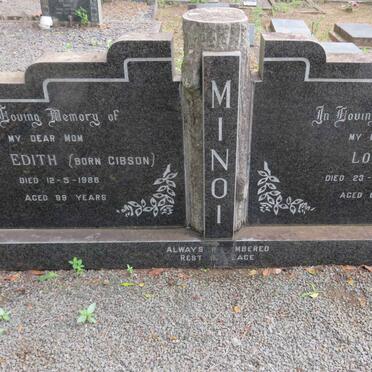 MINOI Louis -1958 &amp; Edith GIBSON -1986