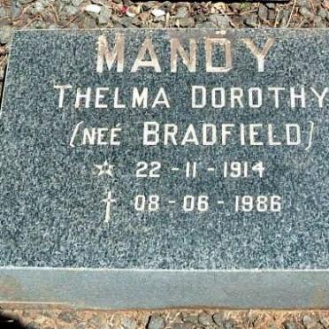 MANDY Thelma Dorothy nee BRADFIELD 1914-1986