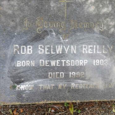 REILLY Rob Selwyn 1903-1992