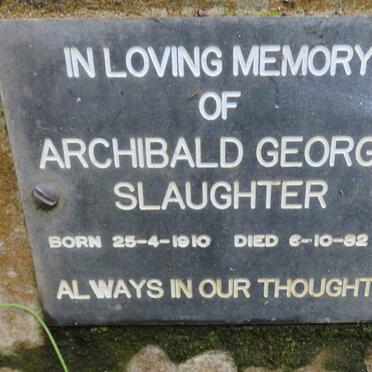 SLAUGHTER Archibald George 1910-1982