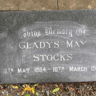 STOCKS Gladys May 1884-1964