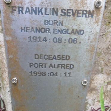 SEVERN Franklin 1914-1998