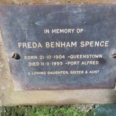 SPENCE Freda Benham 1904-1995
