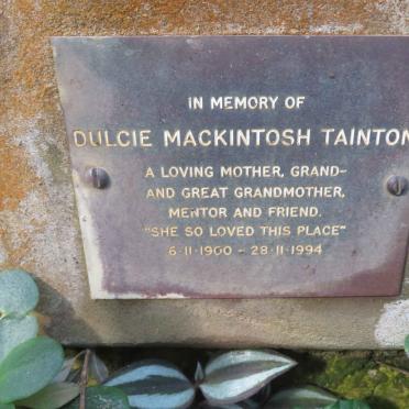 TAINTON Dulcie Mackintosh 1900-1994