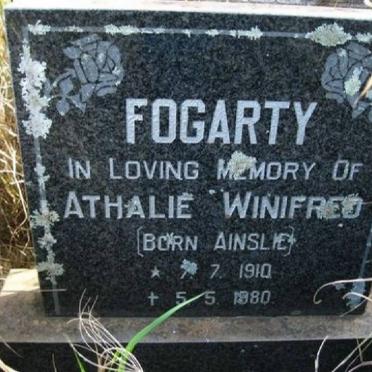 FOGARTY Athalie Winifred nee AINSLIE 1910-1980