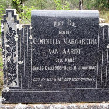 AARDT Cornelia Margaretha, van nee MARÉ 1868-1950