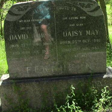 FERGUSON David James 1884-1952 &amp; Daisy May 1897-1983
