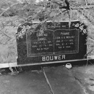 BOUWER Barend Daniel 1921-1992 &amp; Phinnie V.D. MEULEN 1922-1979