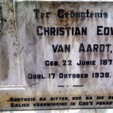 AARDT Christian Edwin, van 1876-1938