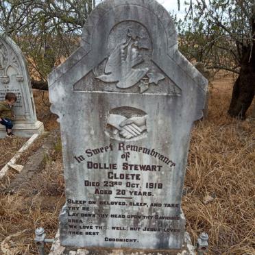 CLOETE Dollie Stewart -1918