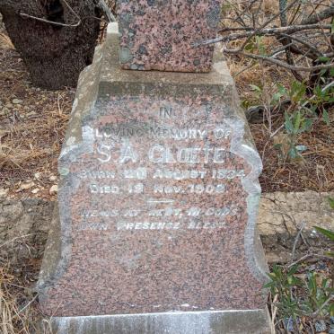 CLOETE S.A. 1834-1902
