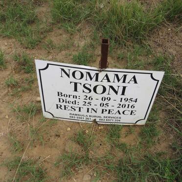 TSONI Nomana 1954-2016