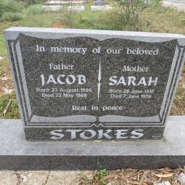 STOKES Jacob 1899-1968 &amp; Sarah 1910-1979