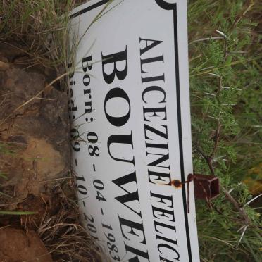 BOUWER Alicezine Felicity 1983-2015
