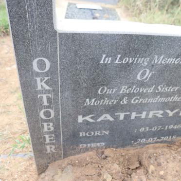 OKTOBER Kathryn 1946-2018