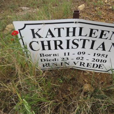 CHRISTIAN Kathleen 1951-2010