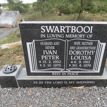 SWARTBOOI Dorothy Louisa 1912-1974 :: SWARTBOOI Ivan Peter 1952-1975