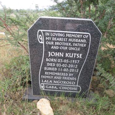 KUTSE John 1957-2012