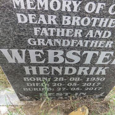 WEBSTER Hendrik 1950-2017