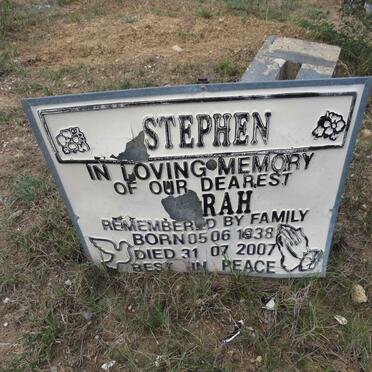 STEPHEN ?rah 1938-2007