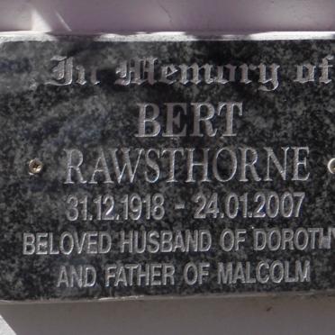 RAWSTHORNE Bert 1918-2007